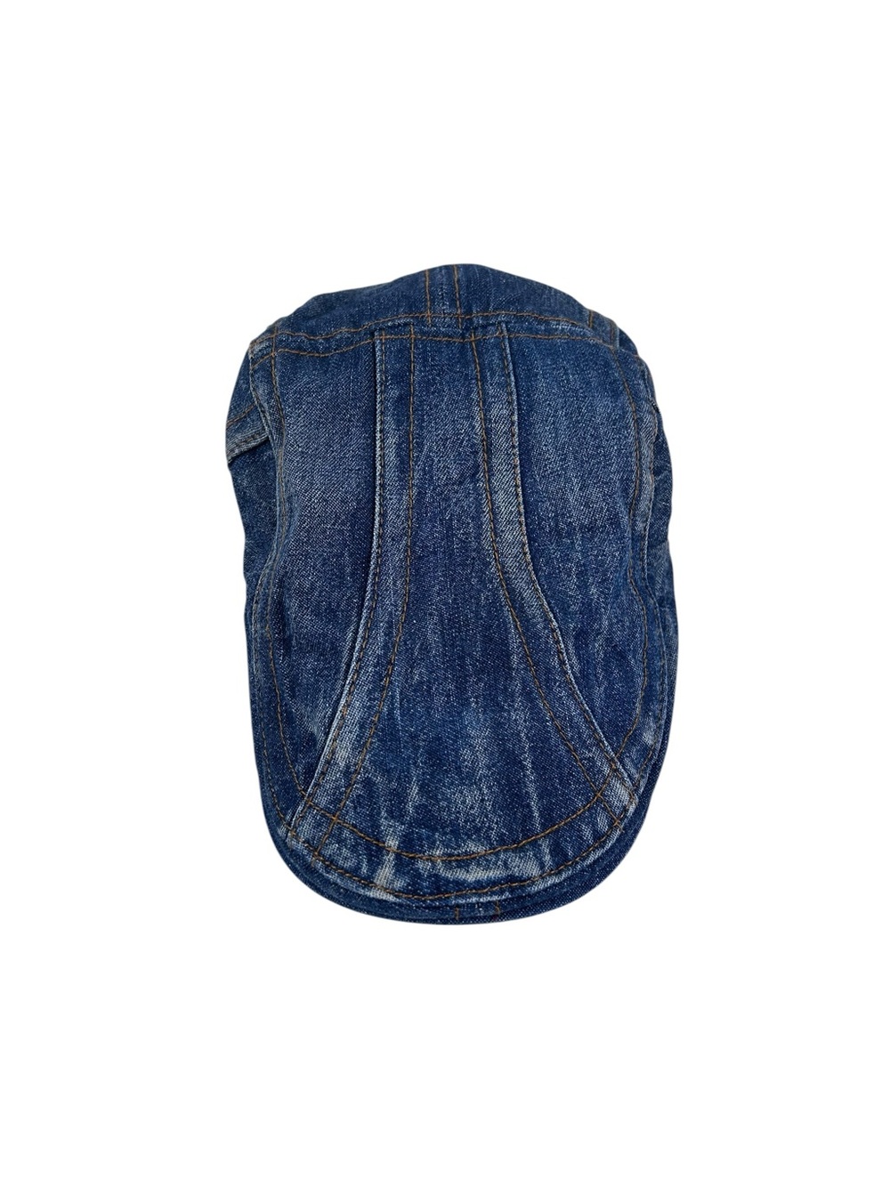 Unbranded Denim Ivy Flat Cap Blue Washed Driving Cabbie Hat Adjustable Buckle